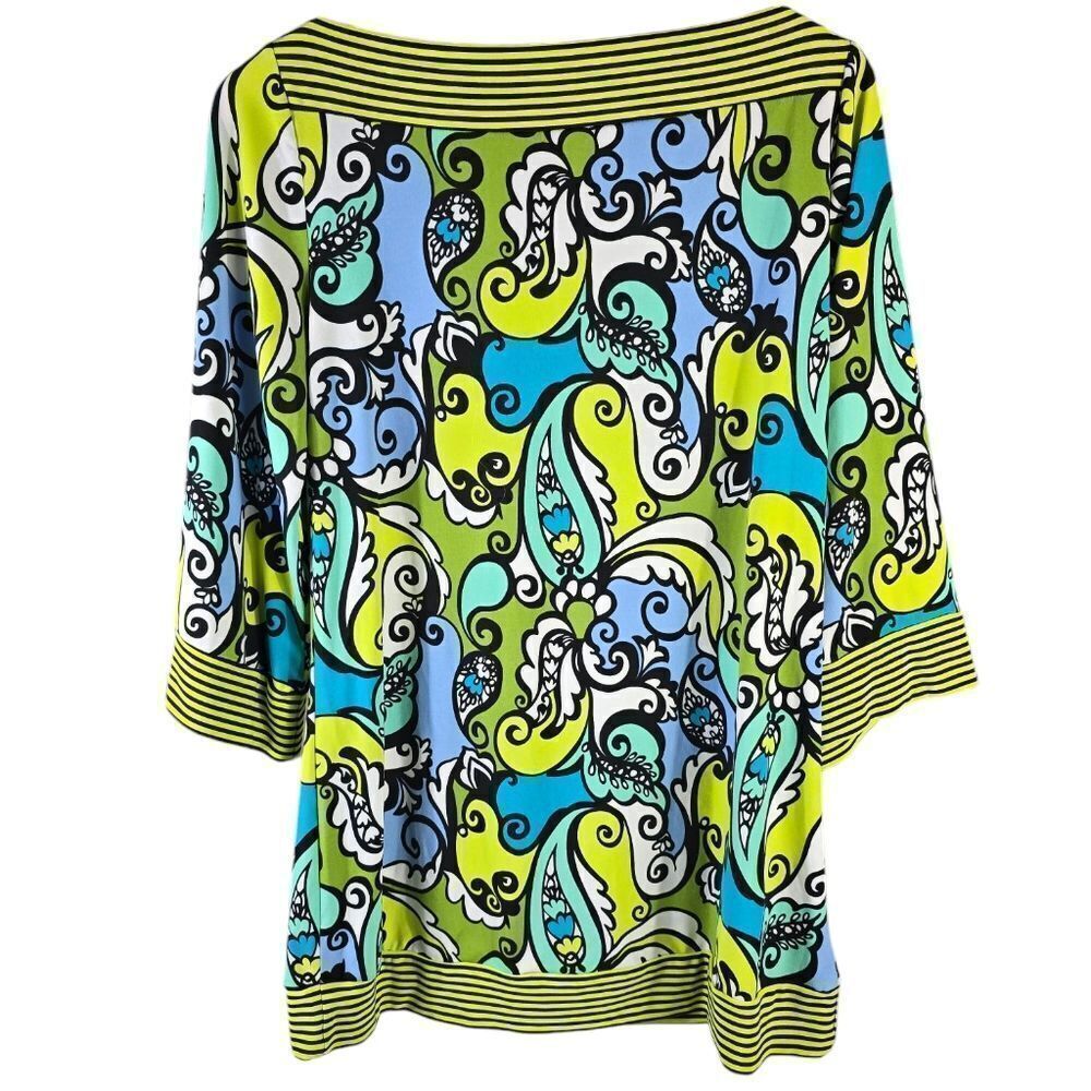 Cocomo Striped Paisley Top